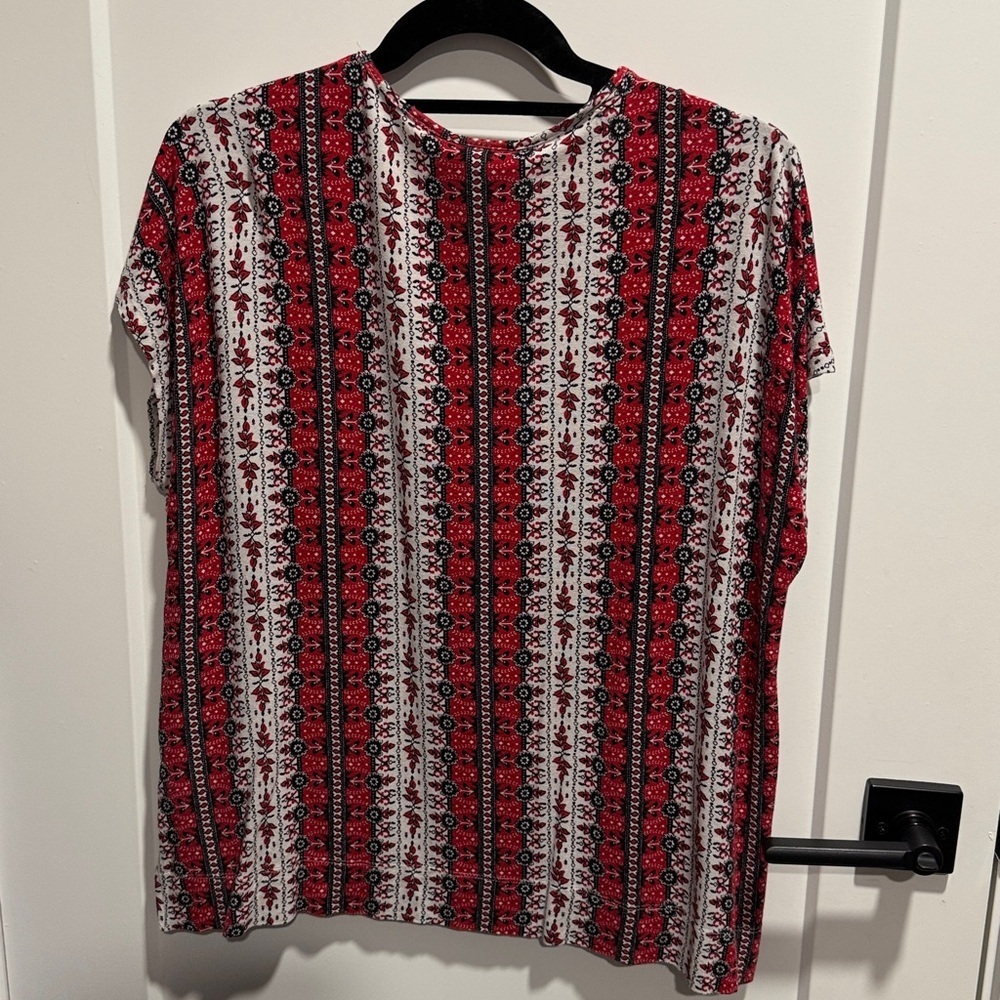J Jill Wearever Collection Short Sleeve Top - Picture 5 of 6